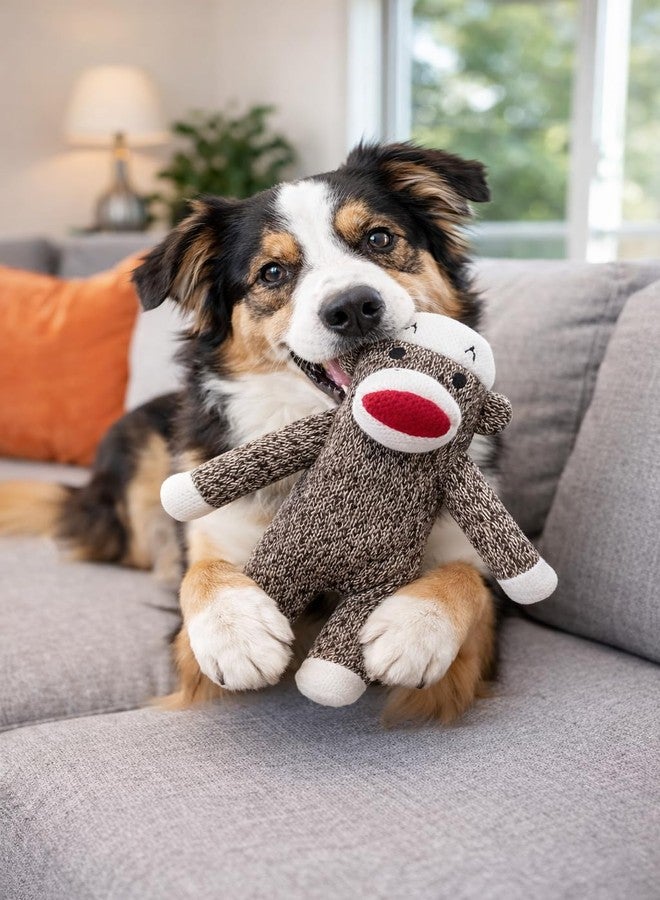 Multipet Sock Monkey Dog Toy | Squeaky Monkey | Plush Monkeys Dogs Toys | Stuffed Squeaky Chew Dog Toy | Interactive Squeaky Monkeys | Small/Medium Breed Dogs Toys | Multicolor | 6" - Image 4